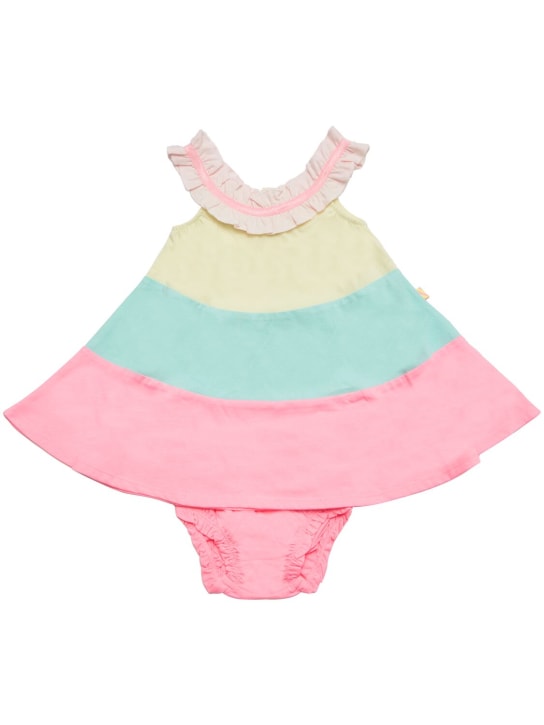 Billieblush: Cotton jersey dress & diaper cover - Multicolor - kids-girls_0 | Luisa Via Roma