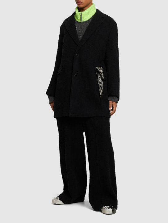 Doublet: Stuffed tailored wool jacket - Black - men_1 | Luisa Via Roma