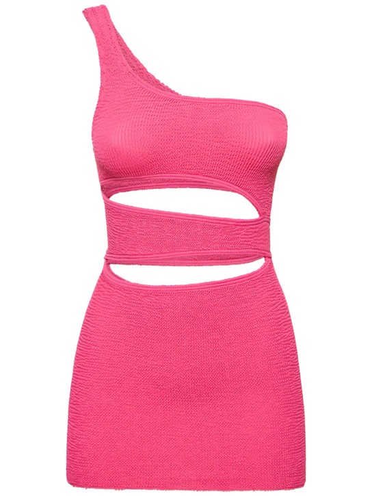 Bond Eye: Rico asymmetric cutout mini dress - Pink - women_0 | Luisa Via Roma