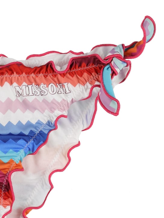 Missoni: Printed jersey bikini - Renkli - kids-girls_1 | Luisa Via Roma