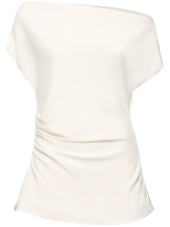 Proenza Schouler: Francesa adjustable crepe top - White - women_0 | Luisa Via Roma
