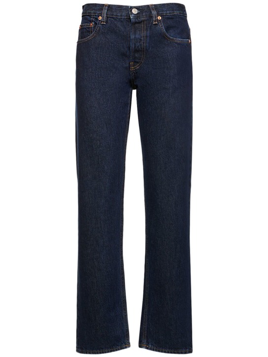 Sporty & Rich: Vintage fit denim jeans - Lacivert - women_0 | Luisa Via Roma