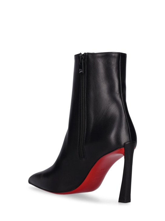 Christian Louboutin: LVR独家85毫米Condora纳帕皮靴子 - 黑色 - women_3 | Luisa Via Roma