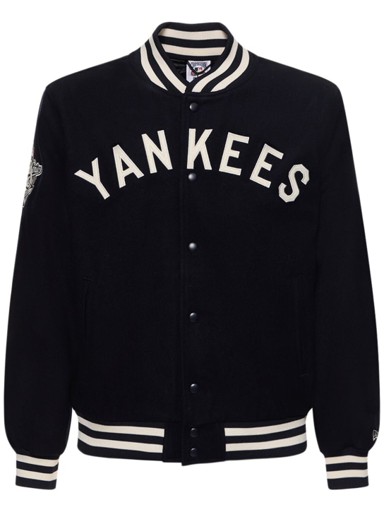 New Era: NY Yankees MLB patch varsity jacket - Blue/White - men_0 | Luisa Via Roma