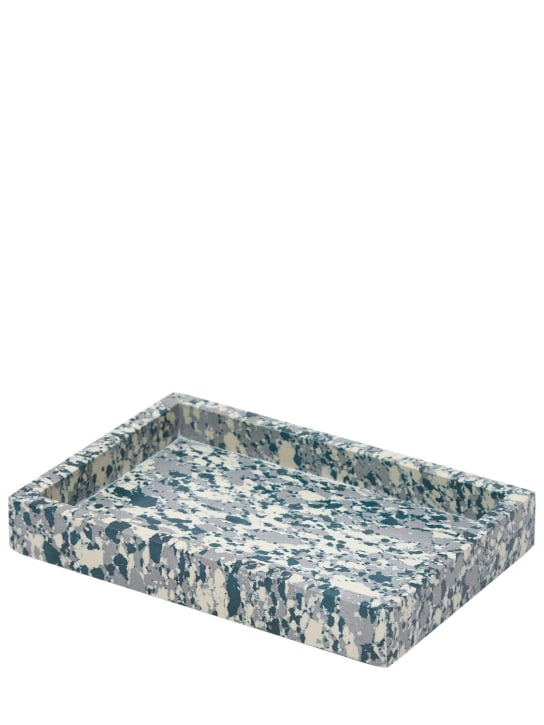 The Conran Shop: Marbled Teal Blue desk tray - Green - ecraft_1 | Luisa Via Roma