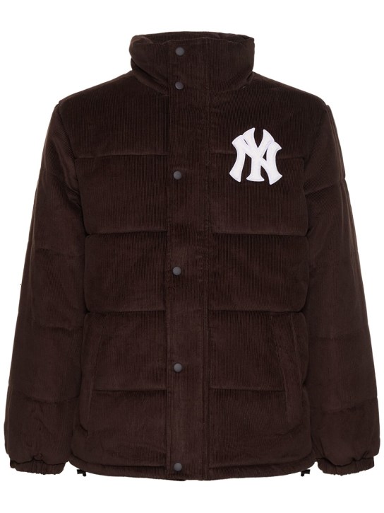 New Era: New York Yankees MLB puffer jacket - Brown/White - men_0 | Luisa Via Roma