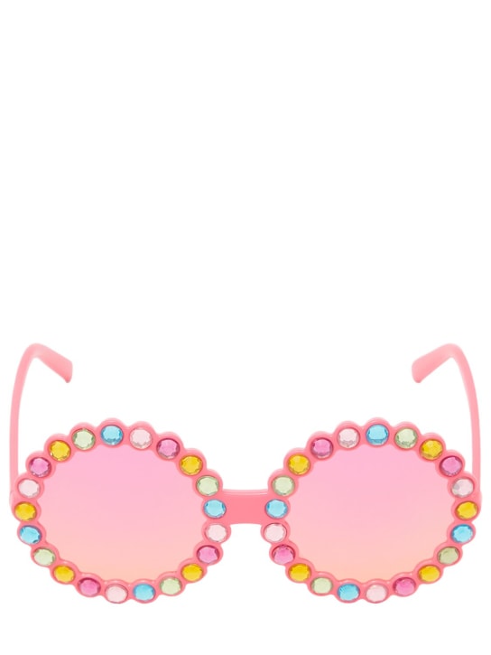 Billieblush: Crystal-embellished sunglasses - Fuchsia - kids-girls_1 | Luisa Via Roma