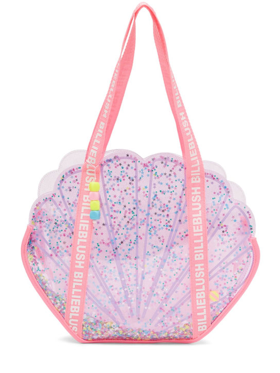 Billieblush: Shell tech tote bag - Pink - kids-girls_0 | Luisa Via Roma
