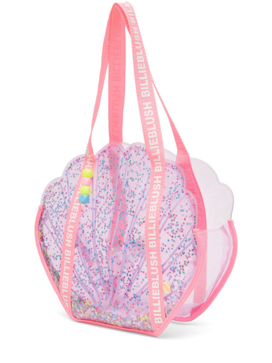 Billieblush: Shell tech tote bag - Pink - kids-girls_1 | Luisa Via Roma