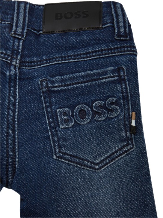 Boss: Pantaloni effetto denim - Denim - kids-boys_1 | Luisa Via Roma