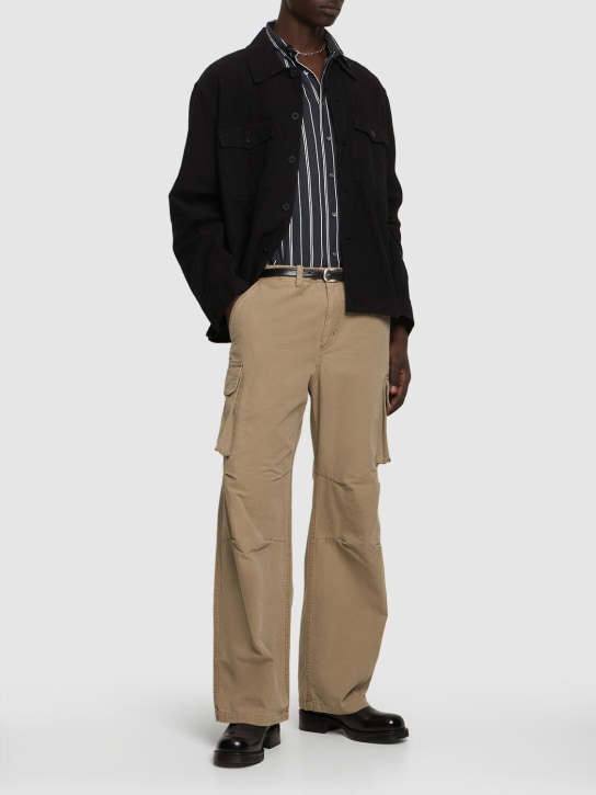 Our Legacy: Cotton canvas cargo pants - men_1 | Luisa Via Roma