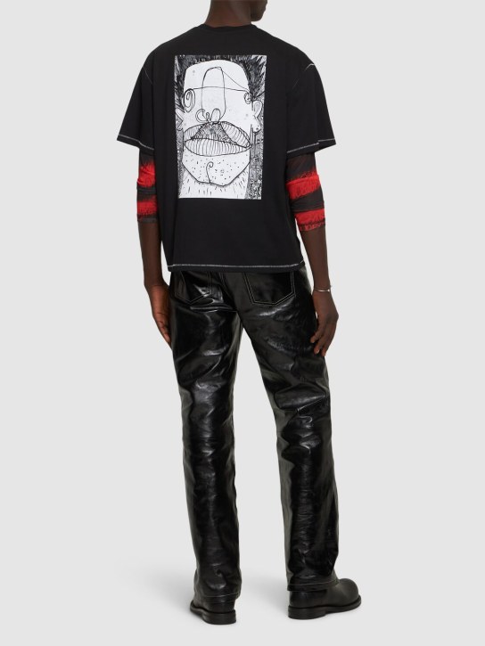 Charles Jeffrey LOVERBOY: LVR Exclusive Camiseta de algodón orgánico - Negro - men_1 | Luisa Via Roma