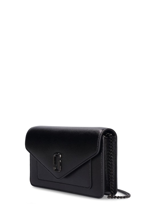 Marc Jacobs: The leather envelope chain wallet - Black - women_1 | Luisa Via Roma