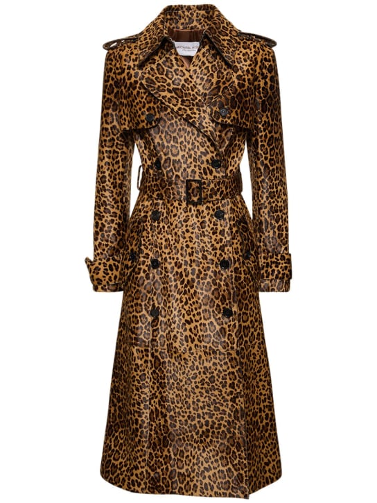 Michael Kors Collection: Virgin wool coat - Kahverengi - women_0 | Luisa Via Roma