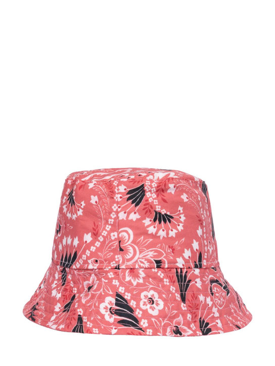 Etro: Sombrero bucket de popelina de algodón estampado - Fuchsia/Ivory - kids-girls_1 | Luisa Via Roma