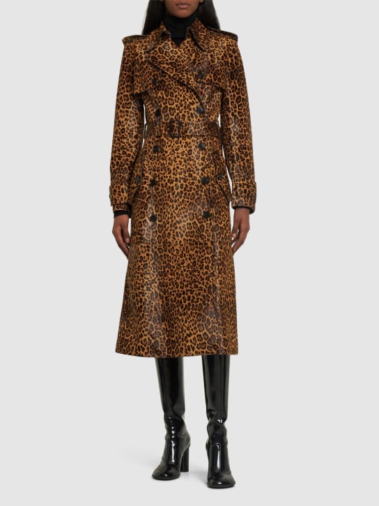 Michael Kors Collection: Virgin wool coat - Brown - women_1 | Luisa Via Roma