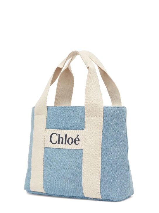 Chloé: Denim shoulder bag - kids-girls_1 | Luisa Via Roma