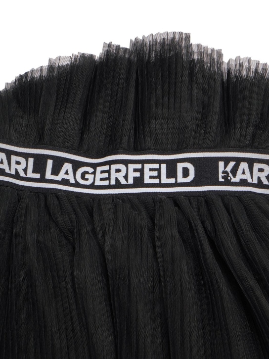 Karl Lagerfeld: 多层薄纱迷笛半身裙 - 黑色 - kids-girls_1 | Luisa Via Roma