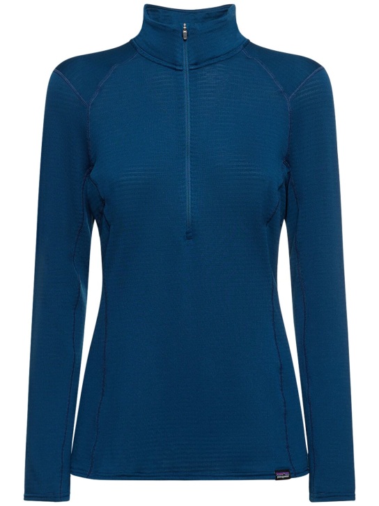 Patagonia: Sweat-shirt zippé thermique Capilene - Bleu - women_0 | Luisa Via Roma