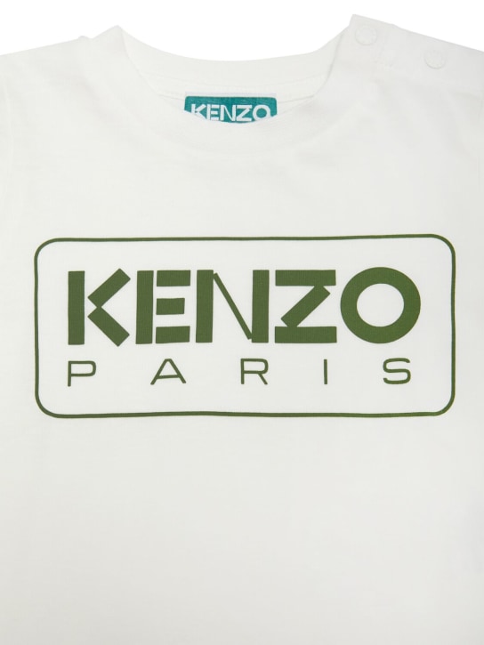 Kenzo Kids: コットンジャージーTシャツ - ホワイト - kids-boys_1 | Luisa Via Roma