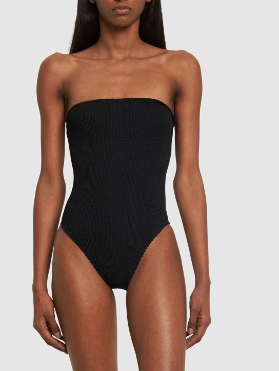 Bond Eye: Fane one-piece bandeau swimsuit - Black - women_1 | Luisa Via Roma