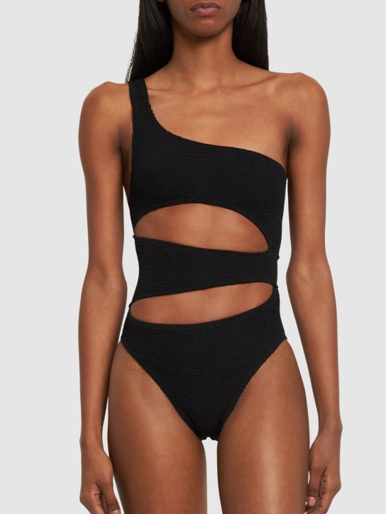Bond Eye: Rico asymmetric cutout swimsuit - Siyah - women_1 | Luisa Via Roma
