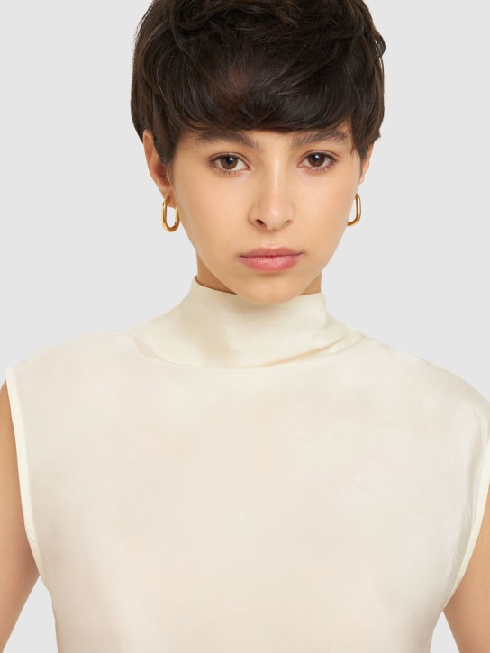 Federica Tosi: Christy hoop earrings - Gold - women_1 | Luisa Via Roma