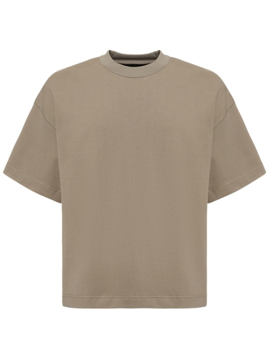 Seventh: T-shirt en coton pur - Cement Sage - men_0 | Luisa Via Roma