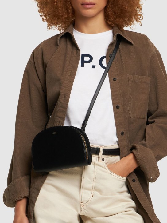 A.P.C.: Demi Lune Clutch leather shoulder bag - women_1 | Luisa Via Roma