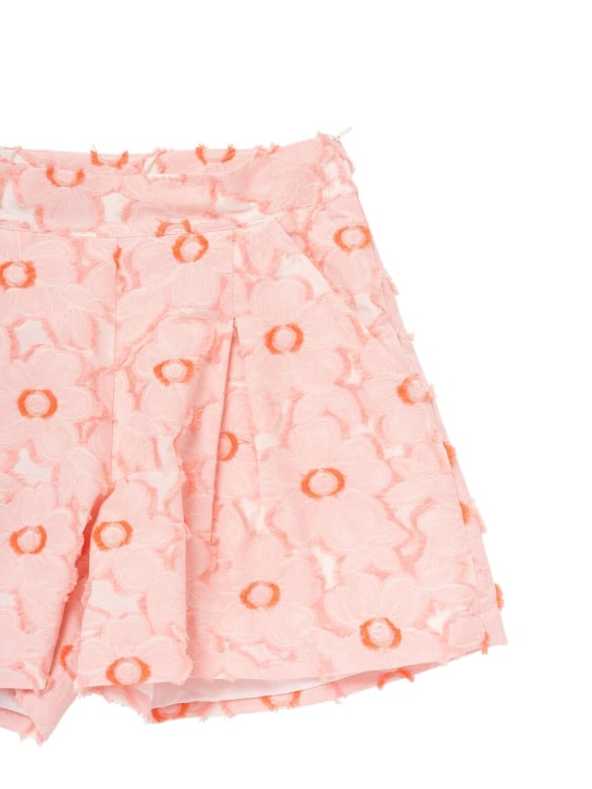 Simonetta: Fil coupé shorts - Pink - kids-girls_1 | Luisa Via Roma
