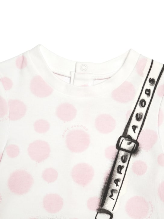 Marc Jacobs: Vestido de algodón jersey - Marfil - kids-girls_1 | Luisa Via Roma
