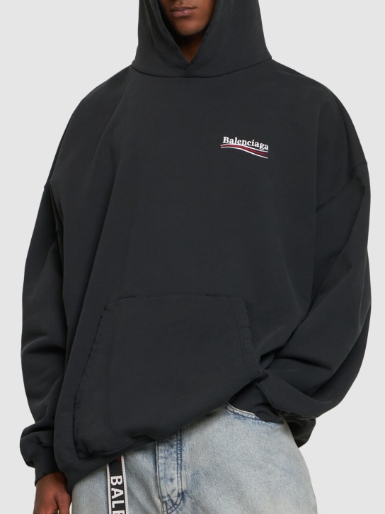 Balenciaga: Weiter Hoodie - men_2 | Luisa Via Roma