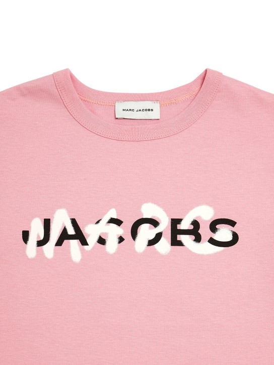 Marc Jacobs: Cotton jersey t-shirt - Pembe - kids-girls_1 | Luisa Via Roma