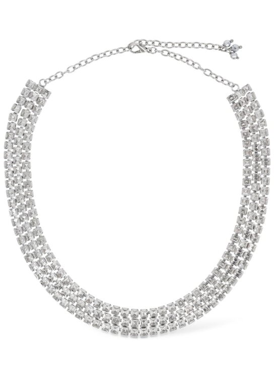 Rosantica: Vetro crystal collar necklace - Silver - women_0 | Luisa Via Roma