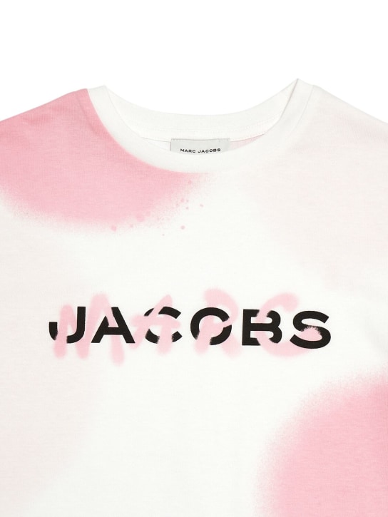 Marc Jacobs: Cotton jersey dress - Beyaz - kids-girls_1 | Luisa Via Roma
