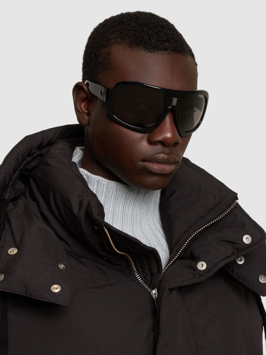 Moncler: Franconia shield sunglasses - Shiny Black - men_2 | Luisa Via Roma