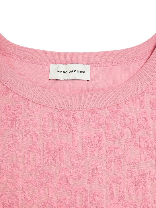Marc Jacobs: 棉质毛巾布提花文胸 - 粉色 - kids-girls_1 | Luisa Via Roma