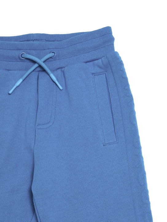 Marc Jacobs: Pantalones de felpa de algodón - Azul - kids-girls_1 | Luisa Via Roma