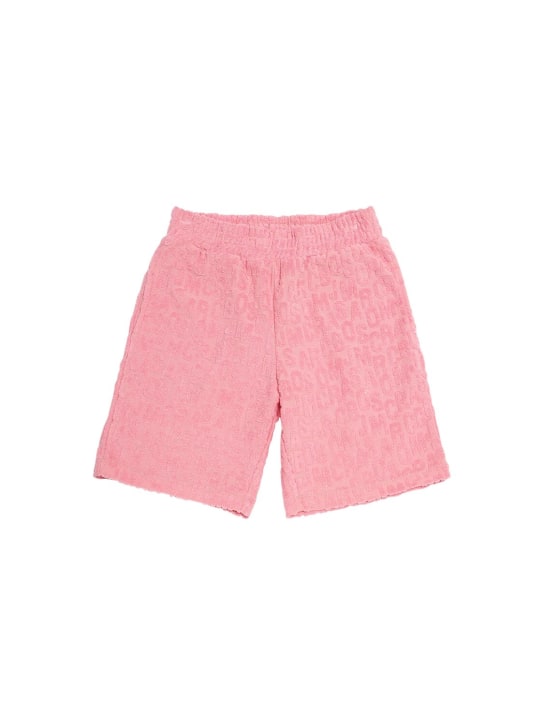 Marc Jacobs: Terry Bermuda shorts - Pink - kids-girls_0 | Luisa Via Roma