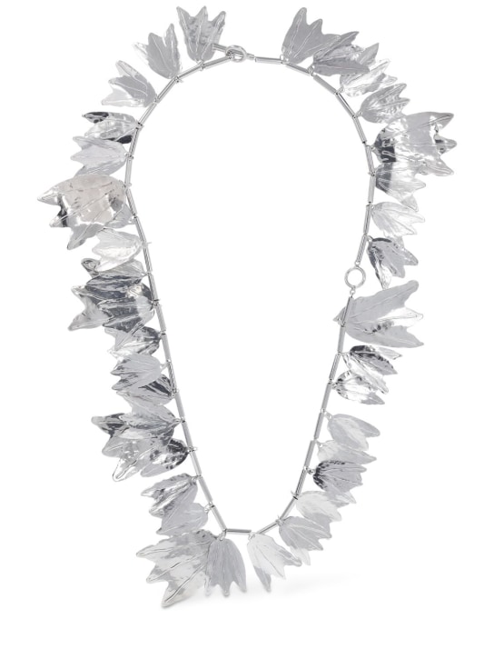 Jil Sander: Culture 2 collar necklace - Gümüş - women_0 | Luisa Via Roma