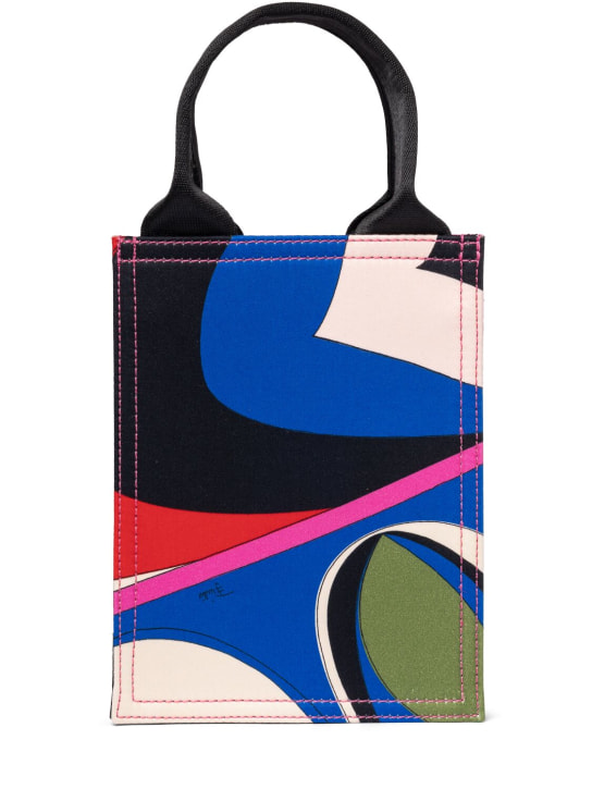 Pucci: Printed cotton satin shoulder bag - Multicolor - kids-girls_0 | Luisa Via Roma
