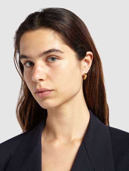 Bottega Veneta: Mini Essentials Twist sterling earrings - women_1 | Luisa Via Roma