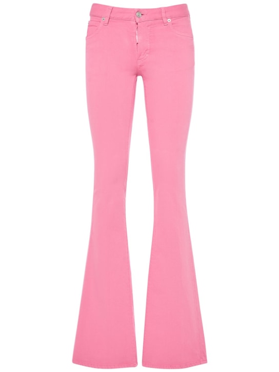 Dsquared2: Denim mid-rise flared jeans - Pink - women_0 | Luisa Via Roma