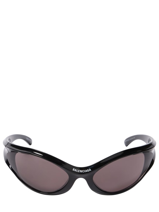 Balenciaga: 0317S Dynamo injected sunglasses - Black - men_0 | Luisa Via Roma
