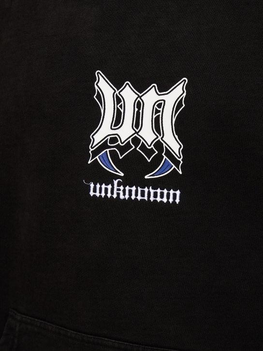 Unknown: Snake & Dagger cotton blend hoodie - Black - men_3 | Luisa Via Roma
