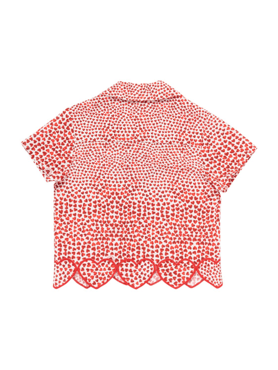 Cotton voile aop shirt - Stella McCartney Kids - Girls  | Luisaviaroma