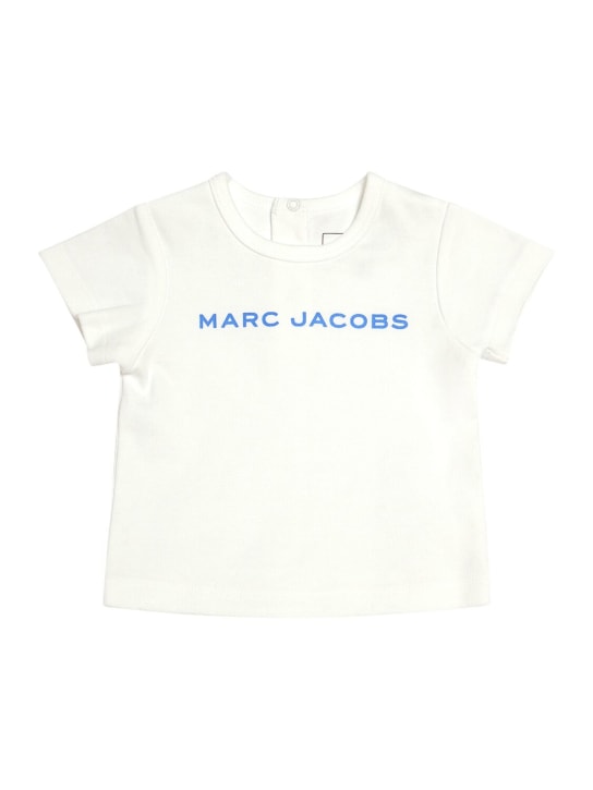 Marc Jacobs: T-shirt & short en jersey de coton - kids-boys_1 | Luisa Via Roma