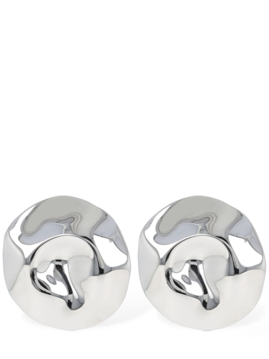 Alexander McQueen: Beam small earrings - Silver - women_0 | Luisa Via Roma