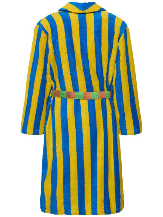 Dusen Dusen: Reef Stripe cotton blend bathrobe - Multicolor - ecraft_1 | Luisa Via Roma