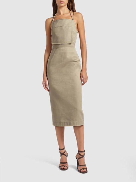 Max Mara: Adorno1234 コットンツイルミディドレス - women_1 | Luisa Via Roma